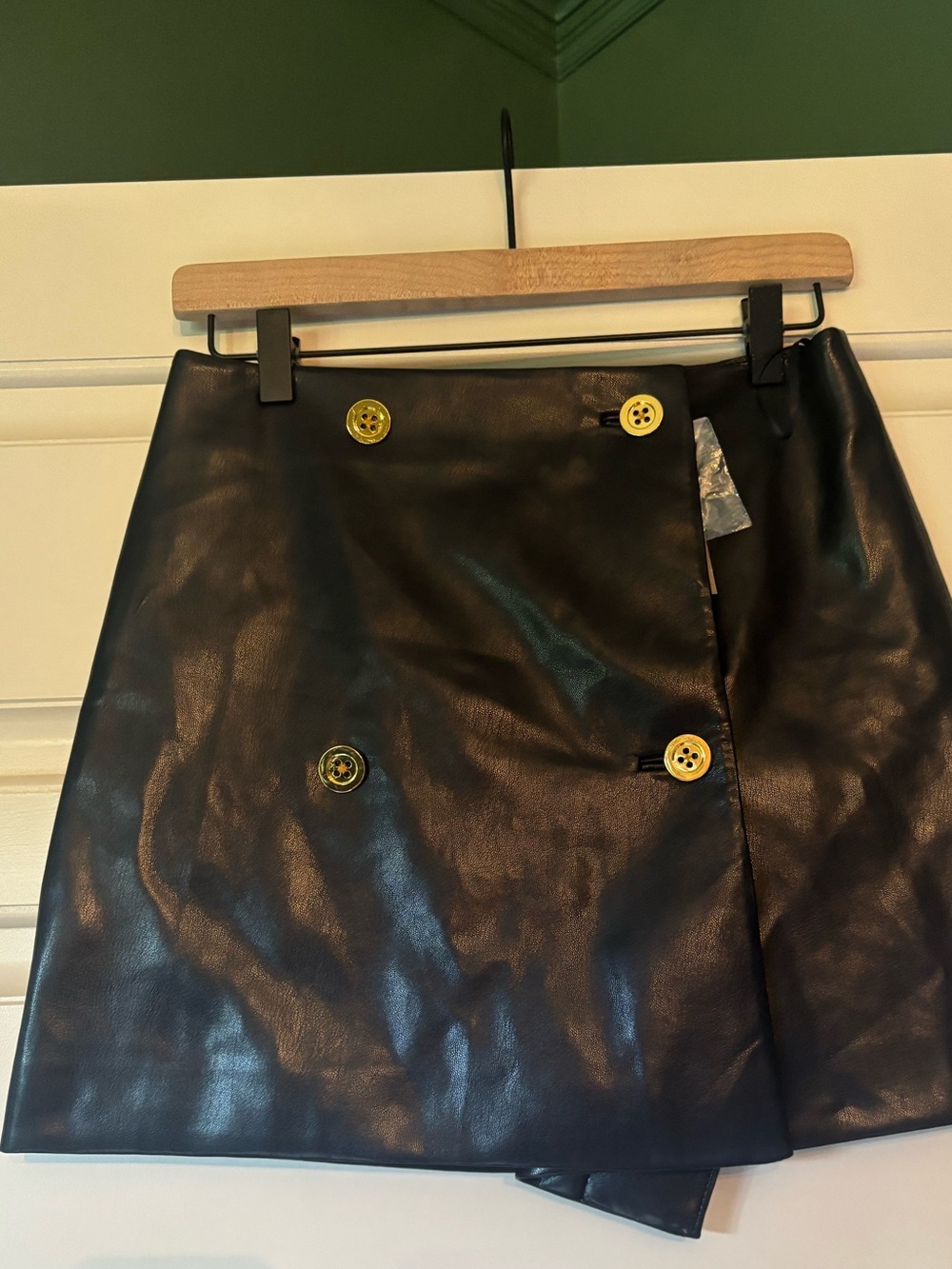 J crew faux leather skirt